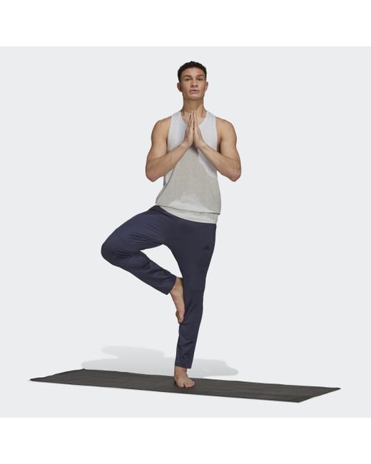 Adidas Gray Yoga Training Tank Top for men