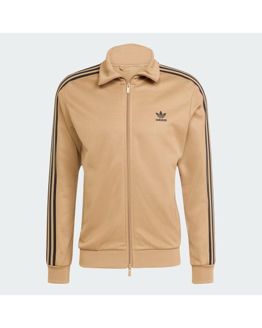 Track Top Adicolor Classics Beckenbauer di Adidas in Metallic da Uomo