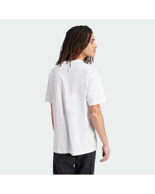 T-Shirt Future Icons Badge Of Sport di Adidas in White da Uomo