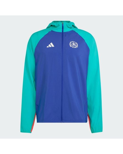 Adidas Blue Vienna Marathon Running Jacket for men