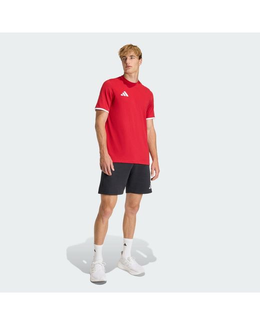 Adidas Red Entrada 26 T-Shirt for men