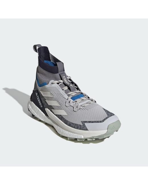 Adidas Blue Terrex Free Hiker 2.0 Hiking Shoes for men