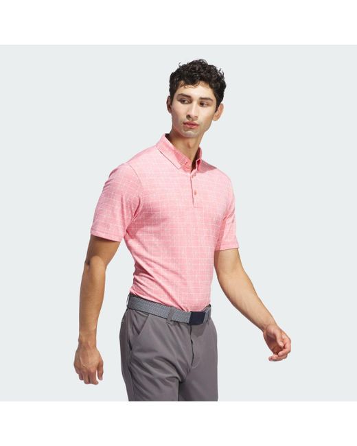 Polo Go-To Novelty di Adidas in Red da Uomo