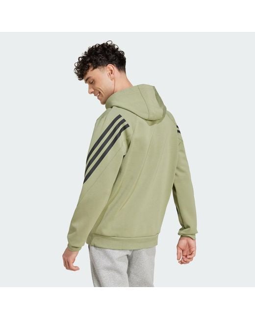 Adidas Green Future Icons 3-Stripes Hoodie for men