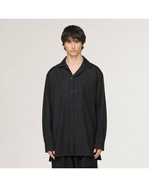 Adidas Black Y-3 Wool Adaptive Overshirt for men