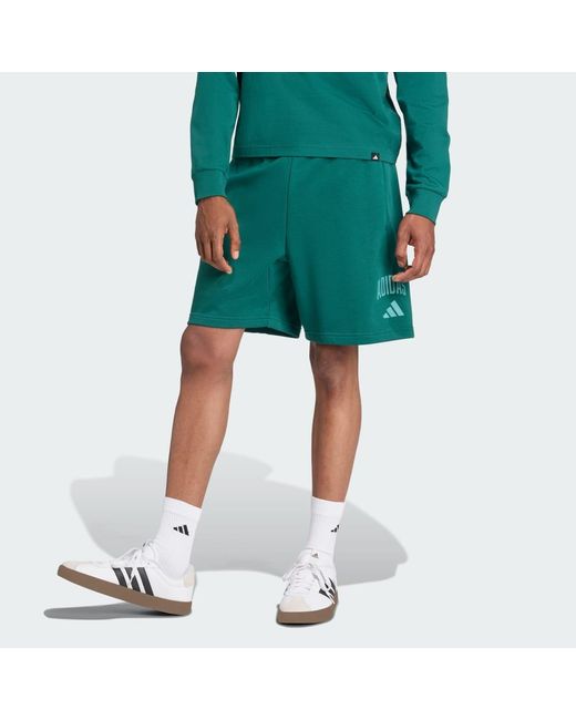 Adidas Green Collegiate Short for men