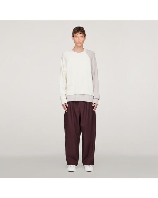 Adidas White Y-3 Sport Uniform Track Pants for men