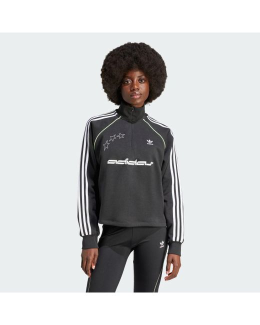 adidas 1 2 Zip Sweatshirt in Black Lyst UK
