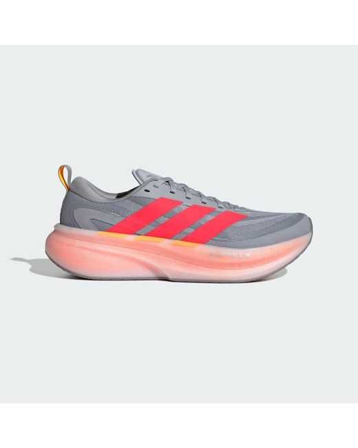 Adidas Pink Supernova Glide Running Shoes for men