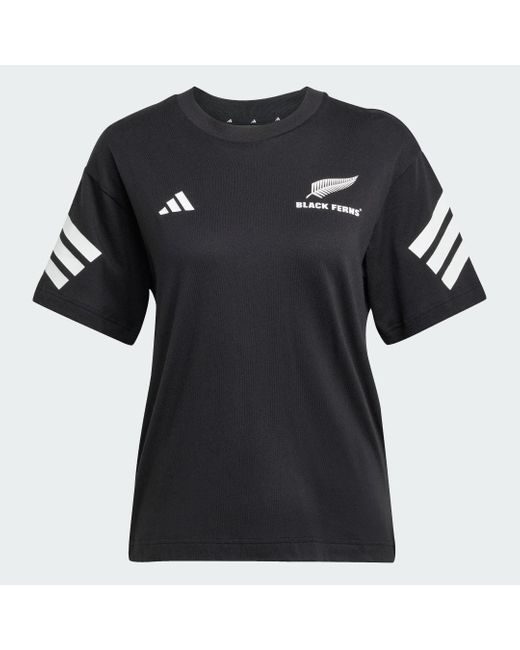 Maglietta Ferns 3-Strisce di Adidas in Black