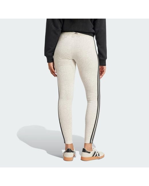 Adidas Originals Natural Snakeskin Allover Print Leggings