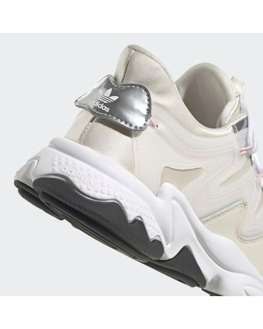 adidas Lace Ozweego Plus Shoes in White - Lyst