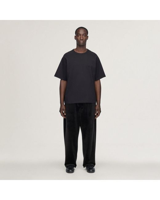 Adidas Black Y-3 Velvet Corduroy Track Pants for men