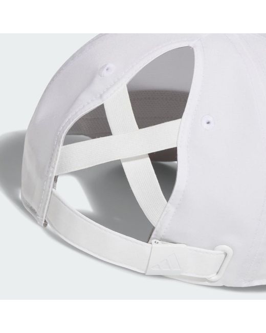 Adidas White Crisscross Crestable Cap