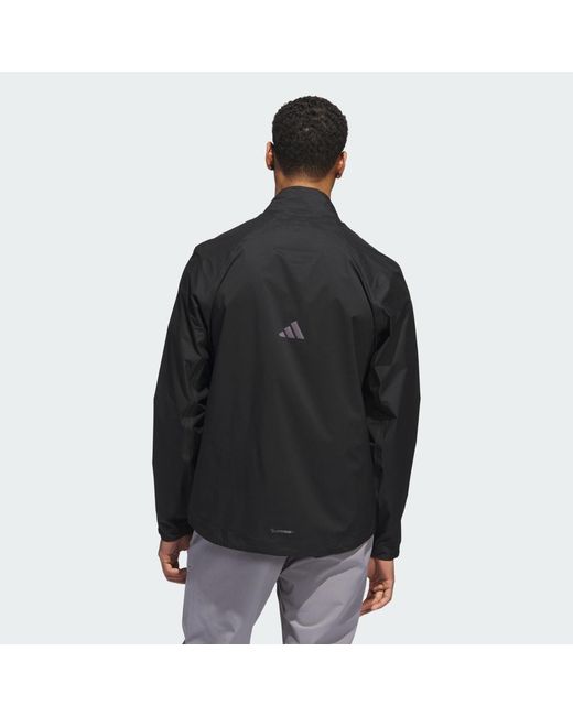 Adidas Black Ultimate365 Tour Climaproof+ Full-Zip Jacket for men