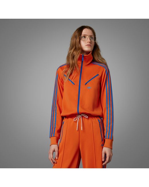 Adidas Orange Adicolor 70s Montreal Track Top