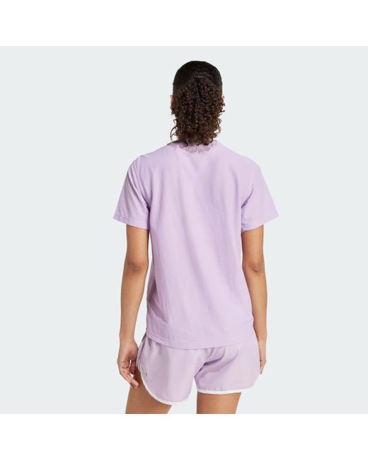 T-Shirt Own The Run di Adidas in Purple