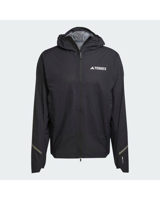 Adidas Black Terrex Xperior 2.5 Layer Light Climaproof Jacket for men