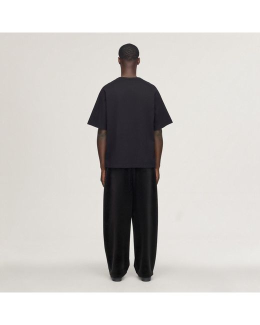 Adidas Black Y-3 Velvet Corduroy Track Pants for men