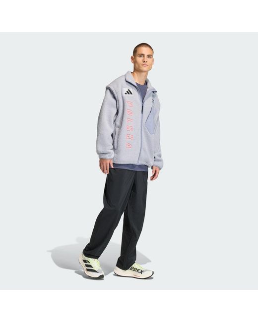 Adidas Poc Xploric High Pile Fleecejacke in Blue für Herren