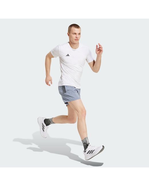 Adidas Blue Own The Run Shorts for men