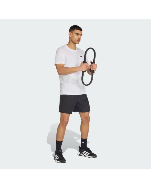 Adidas Black Essentials Woven Training Short for men