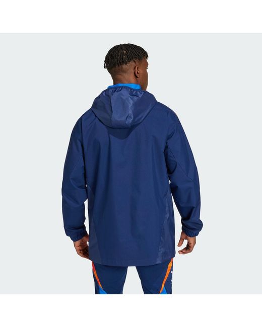 Adidas Blue Juventus Tiro 24 Competition All-Weather Jacket for men