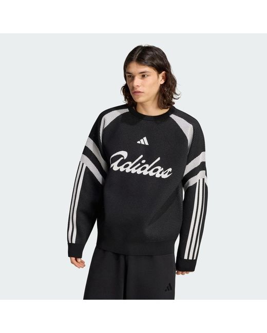 Adidas Black House Of Tiro Knitted Sweatshirt for men