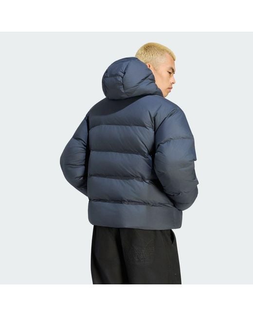 Adidas Blue Hooded Regen Jacket for men
