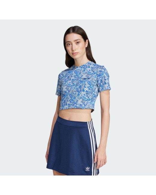 Adidas Originals Blue Originals X Liberty London Tonal Baby T-Shirt