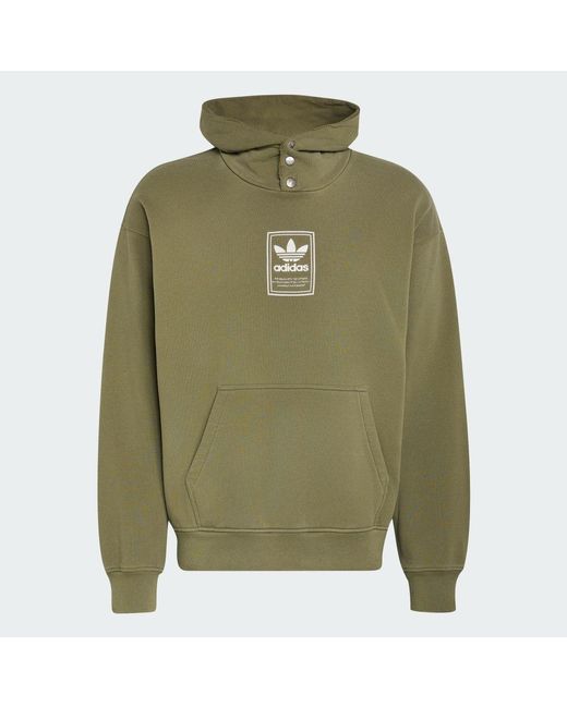 Adidas Green Elevated Gfx Hoodie for men