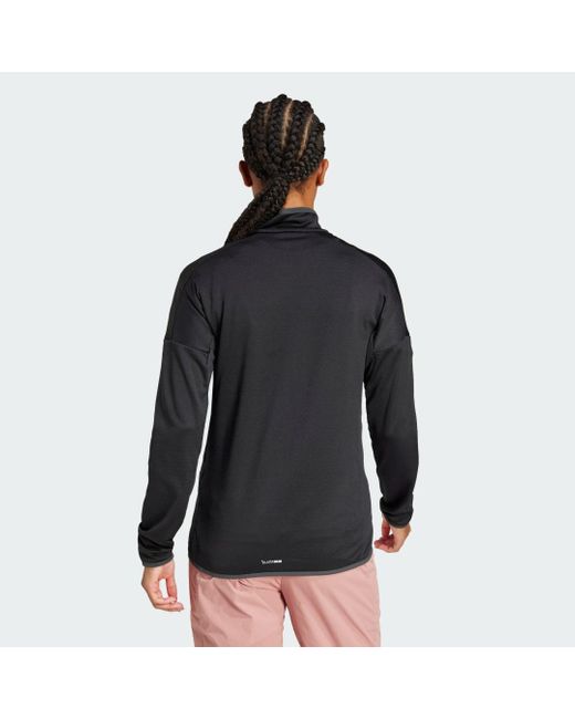 Adidas Black Terrex Xperior Climawarm Light Fleece Jacket