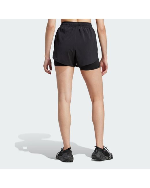 Adidas By Stella McCartney Black Truepurpose Training 2-in-1 Shorts Ib6824