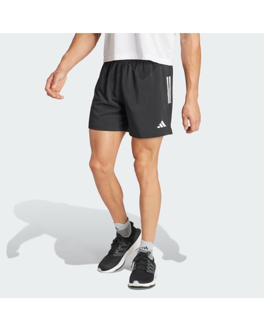 Short Own The Run di Adidas in Black da Uomo