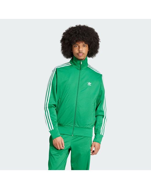 Adidas Green Adicolor Classics Firebird Track Top for men