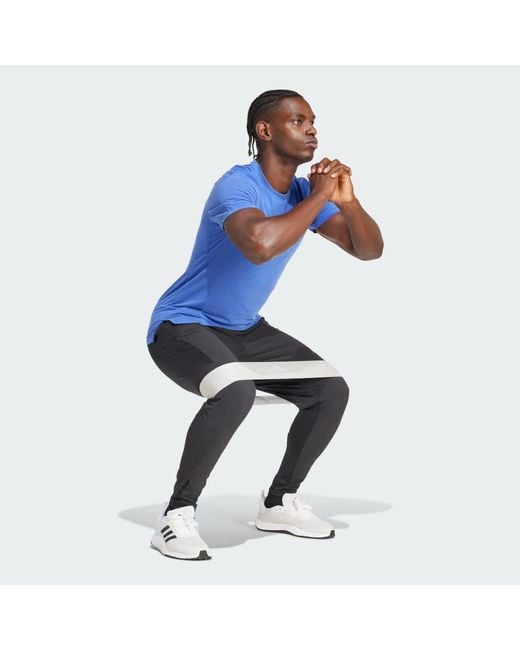 Adidas Black Designed For Training Hybrid Pants for men