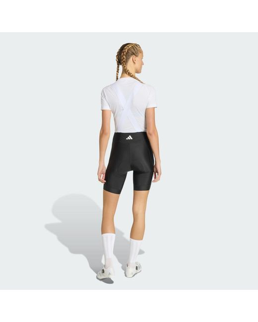 Adidas White Essentials Padded Cycling Bib Shorts