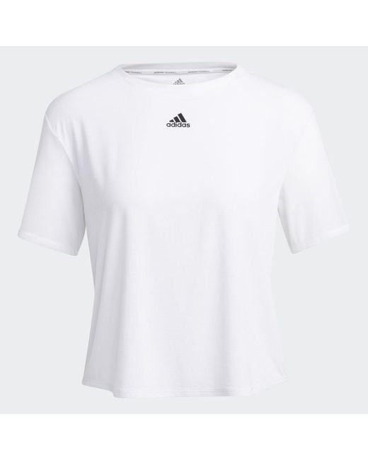 Adidas White Seasonal Dance T-Shirt