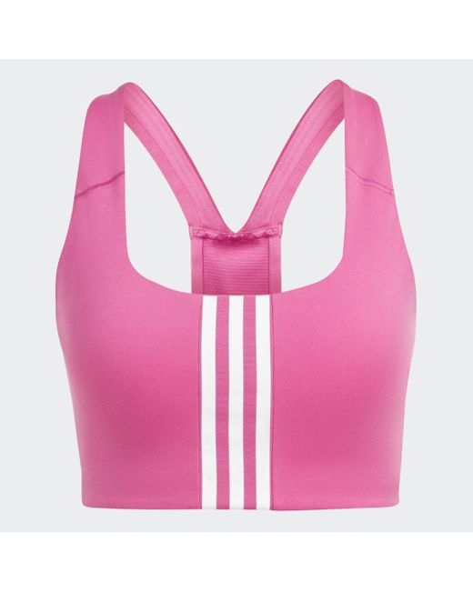 Adidas Pink Powerimpact Training Medium Support Bra