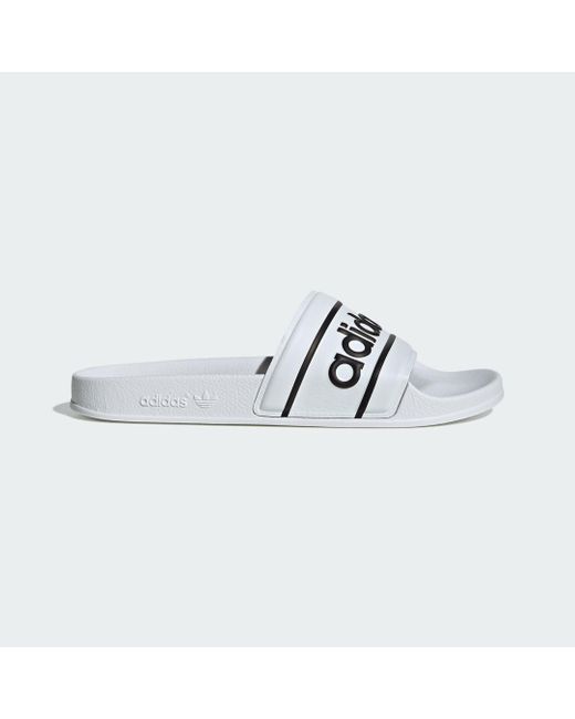 Adidas Adilette Slide in White für Herren