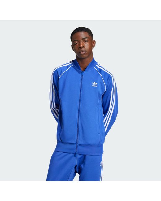 Track Jacket Adicolor Classics Sst di Adidas in Blue da Uomo