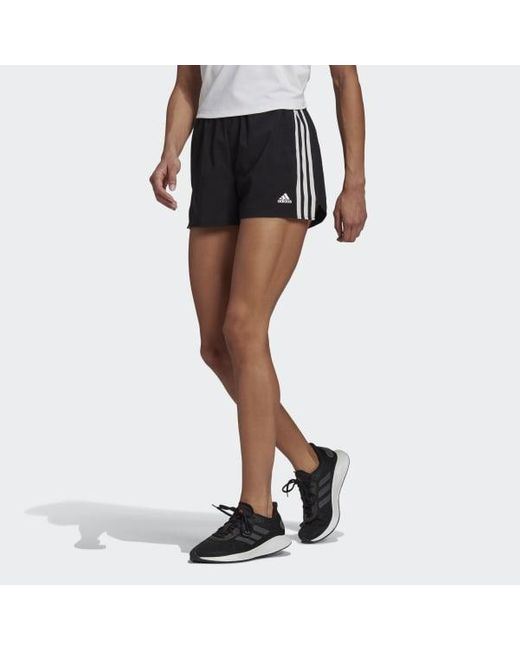 adidas Synthetic Primeblue Designed 2 Move Woven 3-stripes Sport Shorts in  Black - Lyst