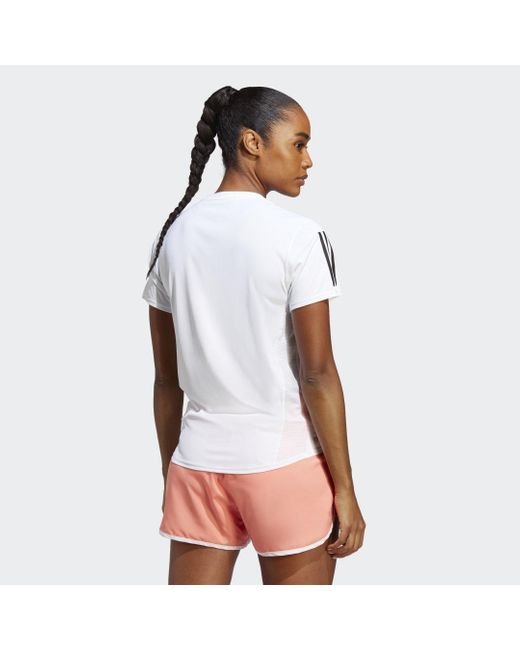 Adidas White Own The Run T-shirt