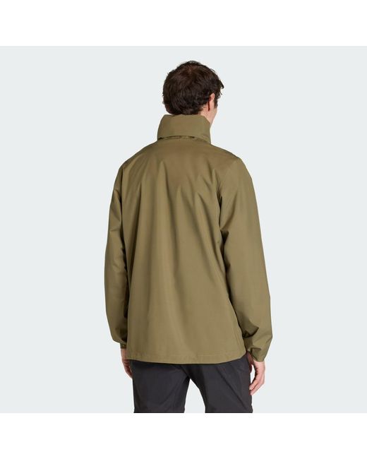 Adidas Green Multi Essentials 2L Rain Jacket for men