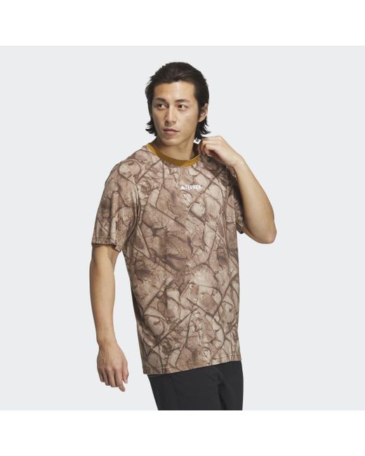 Adidas Metallic National Geographic Graphic Tencel Short Sleeve T-Shirt (Gender Neutral)