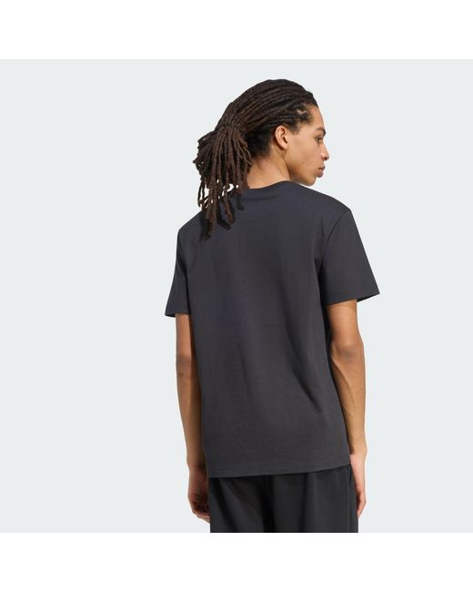 Adidas Black Kit Small Logo T-Shirt for men