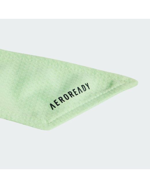 Adidas Green Aeroready Tennis Tie Band