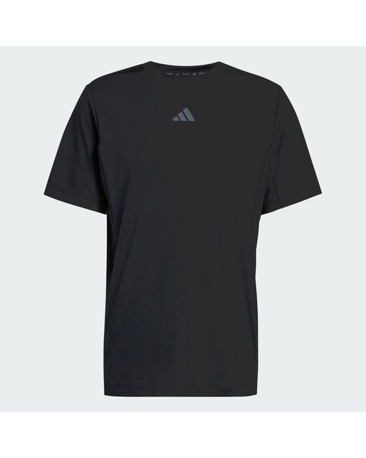 Adidas Black D4T Primelift 3 Stripes T-Shirt for men
