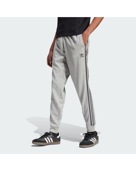 Adidas Gray Adicolor Classics Sst Track Pants for men