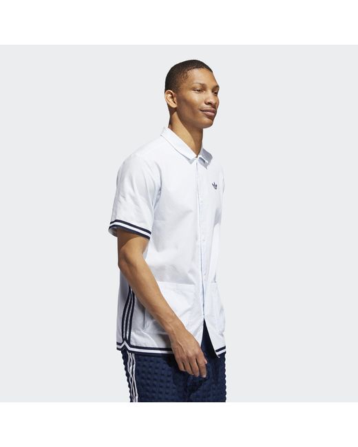 adidas seersucker shooting shirt
